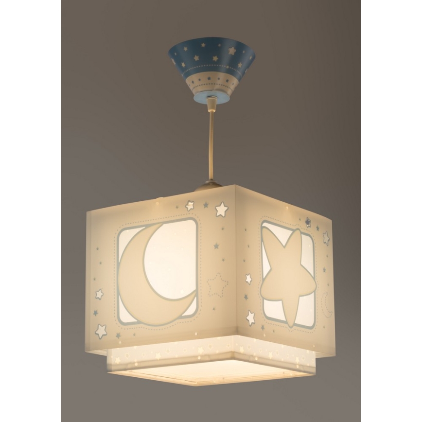 Dalber 63232T - Lustre pour enfant MOON LIGHT 1xE27/60W/230V