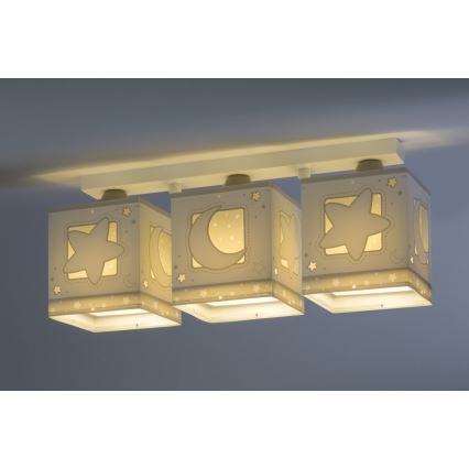 Dalber 63233NE - Kinder-Deckenleuchte MOONLIGHT 3xE27/60W/230V