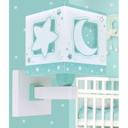Dalber 63239H - Applique murale enfant MOONLIGHT 1xE27/15W/230V vert
