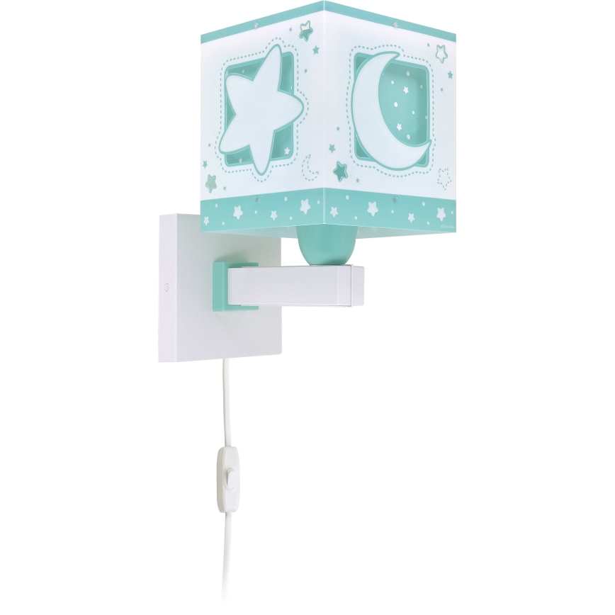 Dalber 63239H - Applique murale enfant MOONLIGHT 1xE27/15W/230V vert