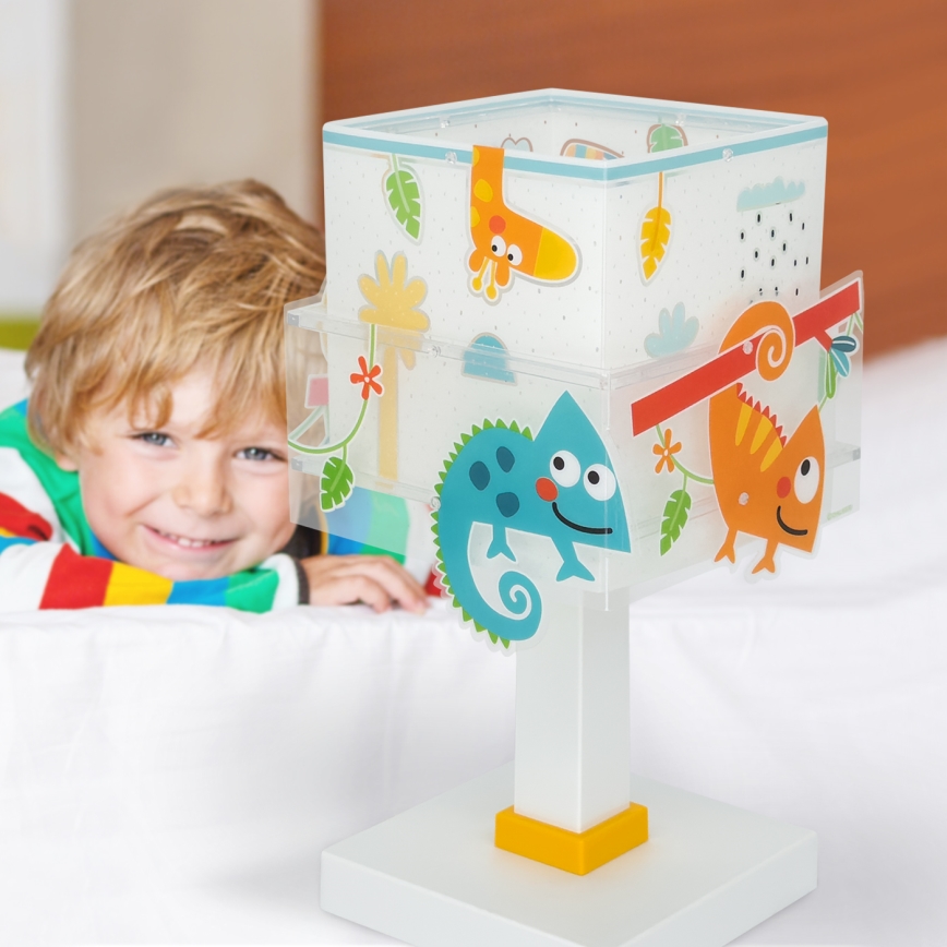 Dalber 63311N - Lampada da comodino LED per bambini HAPPY JUNGLE 1xG4/4W/230V multicolore