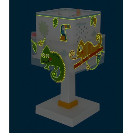 Dalber 63311N - Lampada da comodino LED per bambini HAPPY JUNGLE 1xG4/4W/230V multicolore