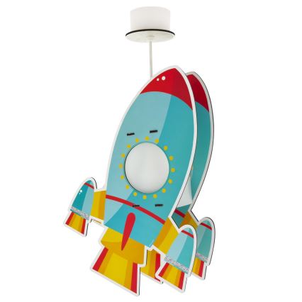 Dalber 63357 - Hängeleuchte für Kinder ROCKET 1xE27/15W/230V