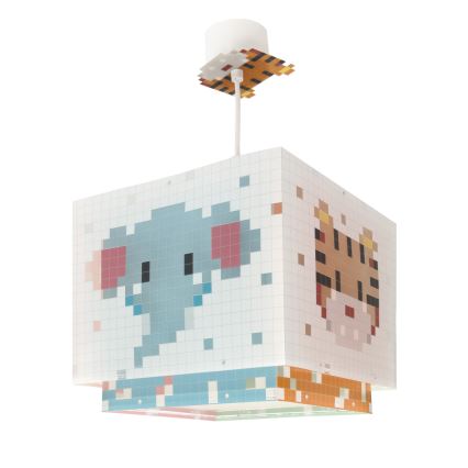 Dalber 63372 - Suspension enfant LITTLE PIXEL 1xE27/15W/230V