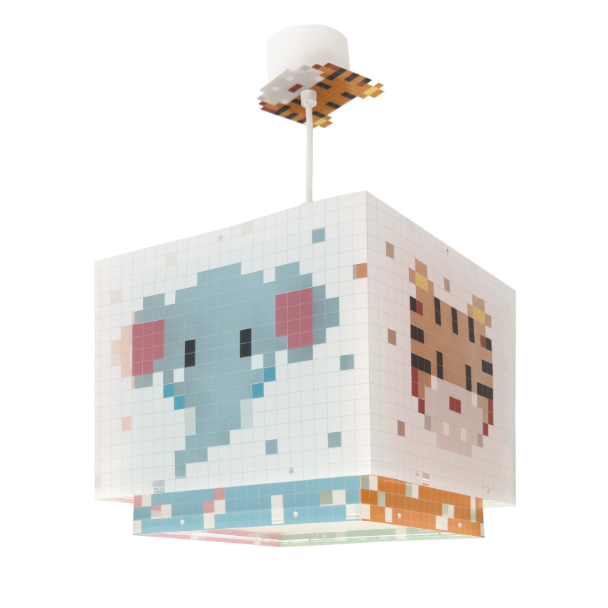 Dalber 63372 - Suspension enfant LITTLE PIXEL 1xE27/15W/230V