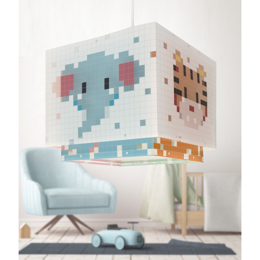 Dalber 63372 - Suspension enfant LITTLE PIXEL 1xE27/15W/230V