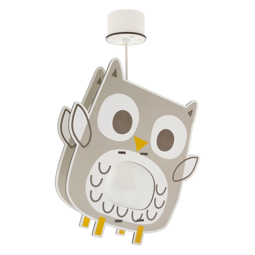 Dalber 63397 - Lampadario per bambini OWL 1xE27/15W/230V