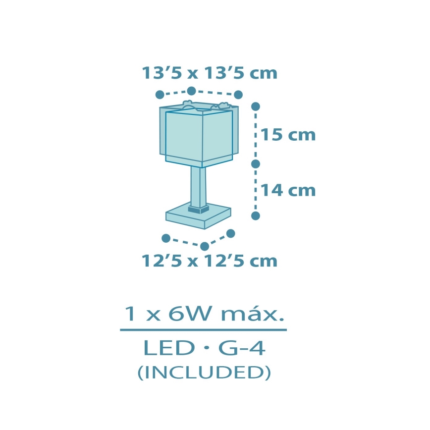 Dalber 63451 - LED-Kinderlampe BABY DINOS 1xG4/4W/230V farbenfroh