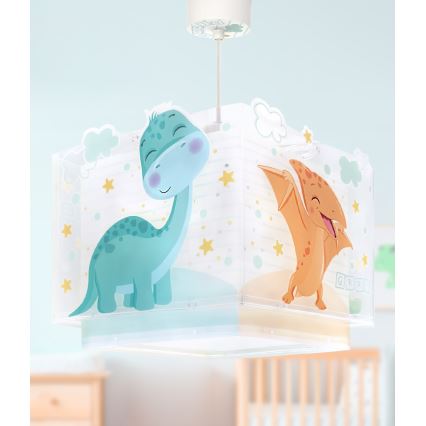 Dalber 63452 - Lampadario per bambini BABY DINOS 1xE27/15W/230V multicolore