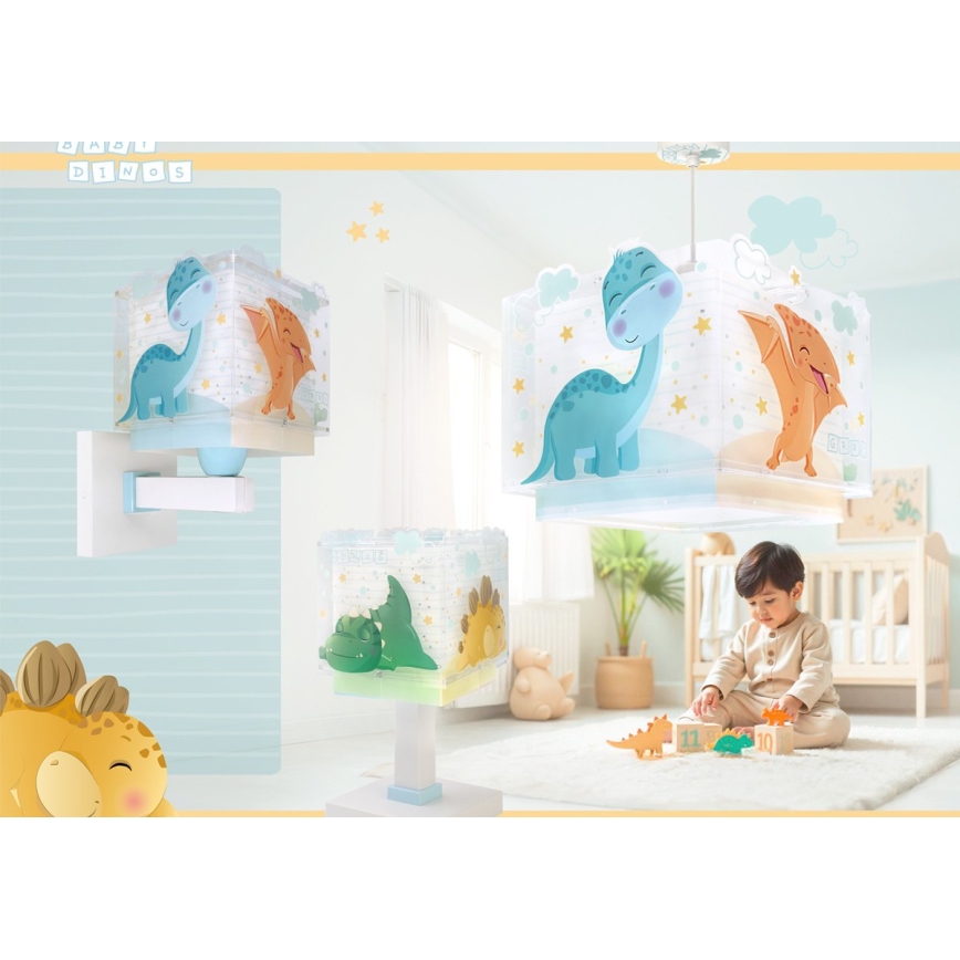 Dalber 63452 - Lampadario per bambini BABY DINOS 1xE27/15W/230V multicolore