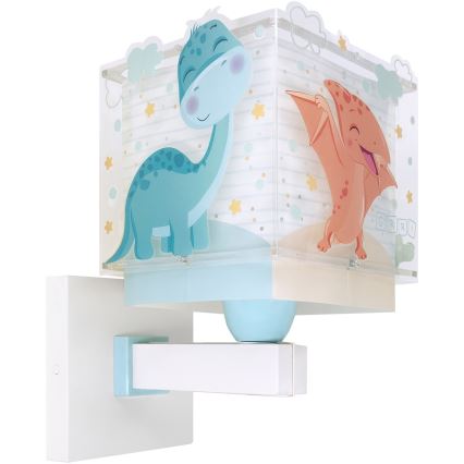 Dalber 63459 - Lampada da parete per bambini BABY DINOS 1xE27/15W/230V multicolore