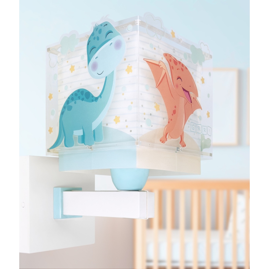 Dalber 63459 - Lampada da parete per bambini BABY DINOS 1xE27/15W/230V multicolore