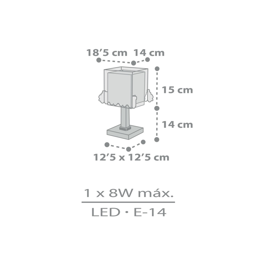Dalber 63531N - Lampada da comodino LED per bambini TRAIN 1xG4/4W/230V, multicolore