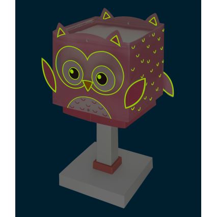 Dalber 64481N - LED-Kinderlampe LITTLE OWL 1xG4/4W/230V rosa
