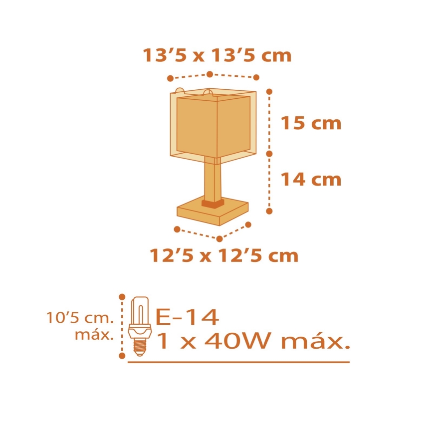 Dalber 64561 - Lampe pour enfant LITTLE TIGER 1xE14/40W/230V