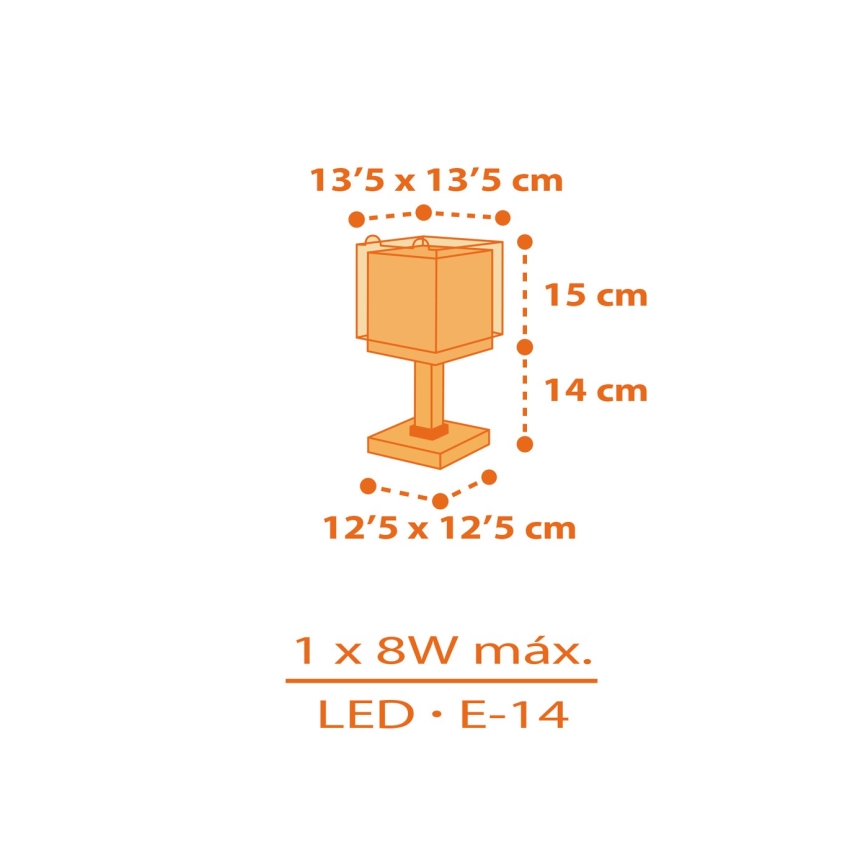 Dalber 64561N - Lampe de chevet LED pour enfant LITTLE TIGGER 1xG4/4W/230V orange