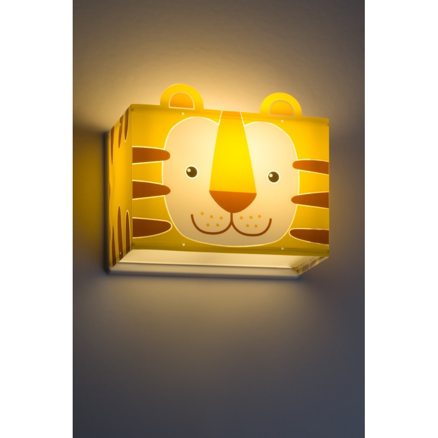 Dalber 64568 - Kinderwandleuchte LITTLE TIGER 1xE27/60W/230V