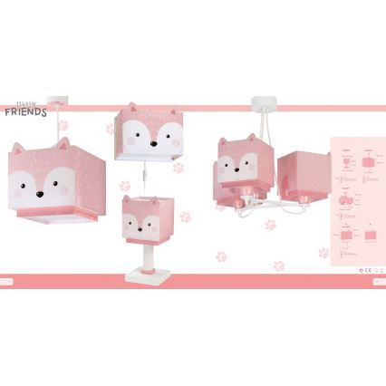 Dalber 64581 - Kinderlampe LITTLE FOX 1xE14/40W/230V