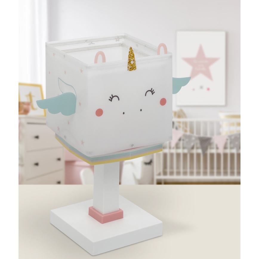 Dalber 64591 - Lampada per bambini LITTLE UNICORN 1xE14/8W/230V
