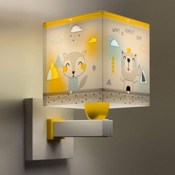 Dalber 73249 - Applique per bambini HELLO LITTLE 1xE27/60W/230V