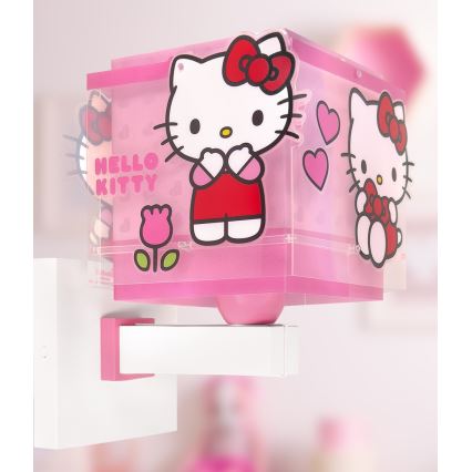Dalber 73269 - Applique da parete per bambini HELLO KITTY 1xE27/15W/230V rosa