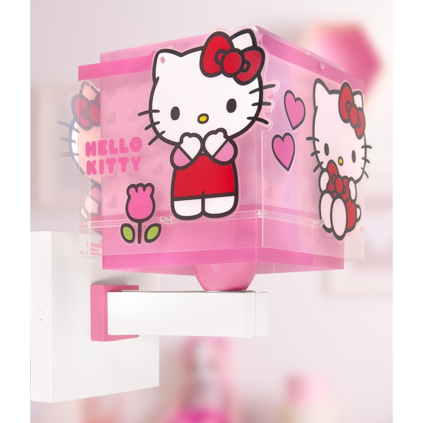 Dalber 73269 - Applique da parete per bambini HELLO KITTY 1xE27/15W/230V rosa