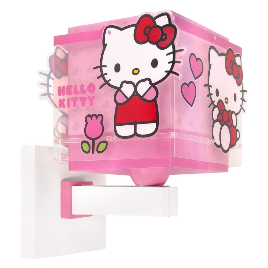 Dalber 73269 - HELLO KITTY Kinder-Wandleuchte 1xE27/15W/230V rosa