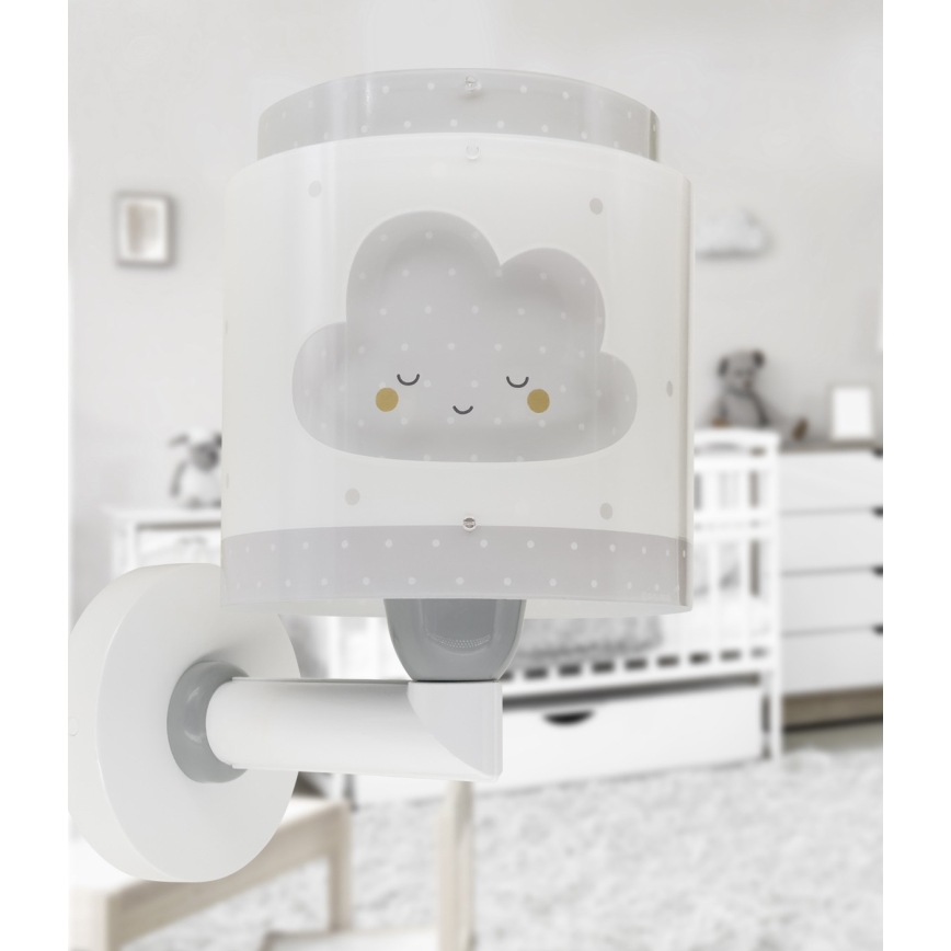 Dalber 76019E - Applique per bambini BABY DREAMS 1xE27/15W/230V grigio