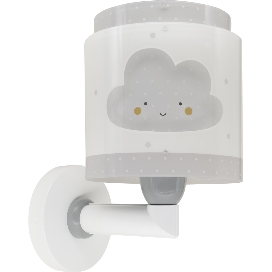 Dalber 76019E - Applique per bambini BABY DREAMS 1xE27/15W/230V grigio