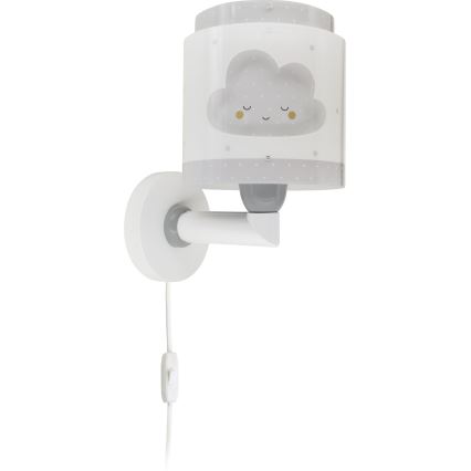 Dalber 76019E - Applique per bambini BABY DREAMS 1xE27/15W/230V grigio