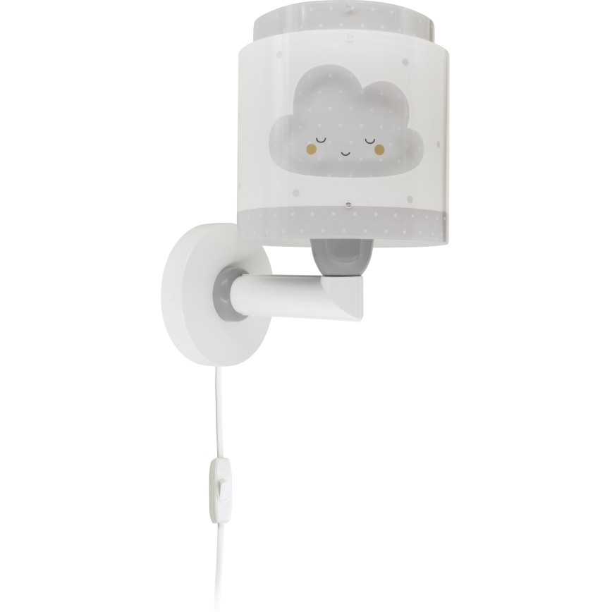 Dalber 76019E - Applique per bambini BABY DREAMS 1xE27/15W/230V grigio