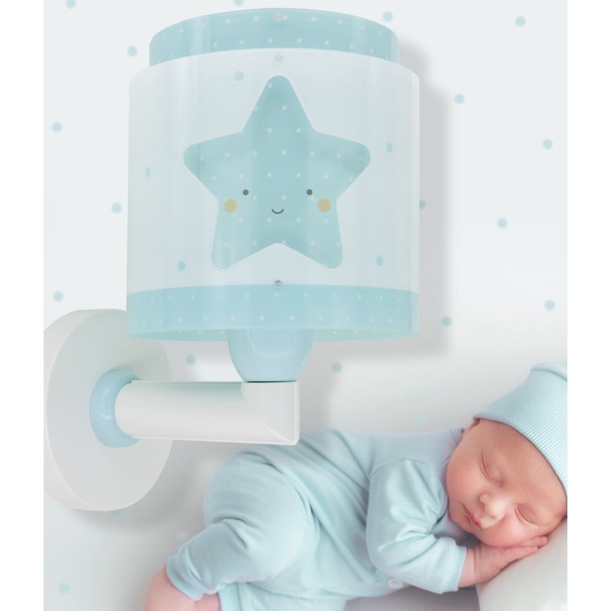 Dalber 76019T - Applique per bambini BABY DREAMS 1xE27/15W/230V blu