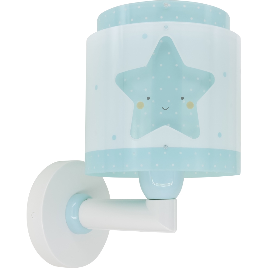 Dalber 76019T - Applique per bambini BABY DREAMS 1xE27/15W/230V blu