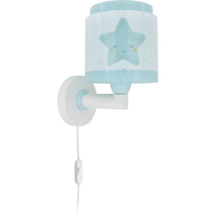 Dalber 76019T - Applique per bambini BABY DREAMS 1xE27/15W/230V blu