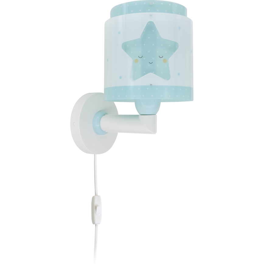 Dalber 76019T - Applique per bambini BABY DREAMS 1xE27/15W/230V blu