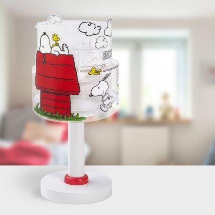 Dalber 76301 - Lampe de chevet enfant LED SNOOPY 1xG4/4W/230V blanche/rouge