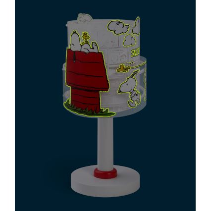 Dalber 76301 - LED-Kinderlampe SNOOPY 1xG4/4W/230V weiß/rot
