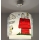 Dalber 76302 - Lampadario per cameretta SNOOPY 1xE27/15W/230V bianco/rosso