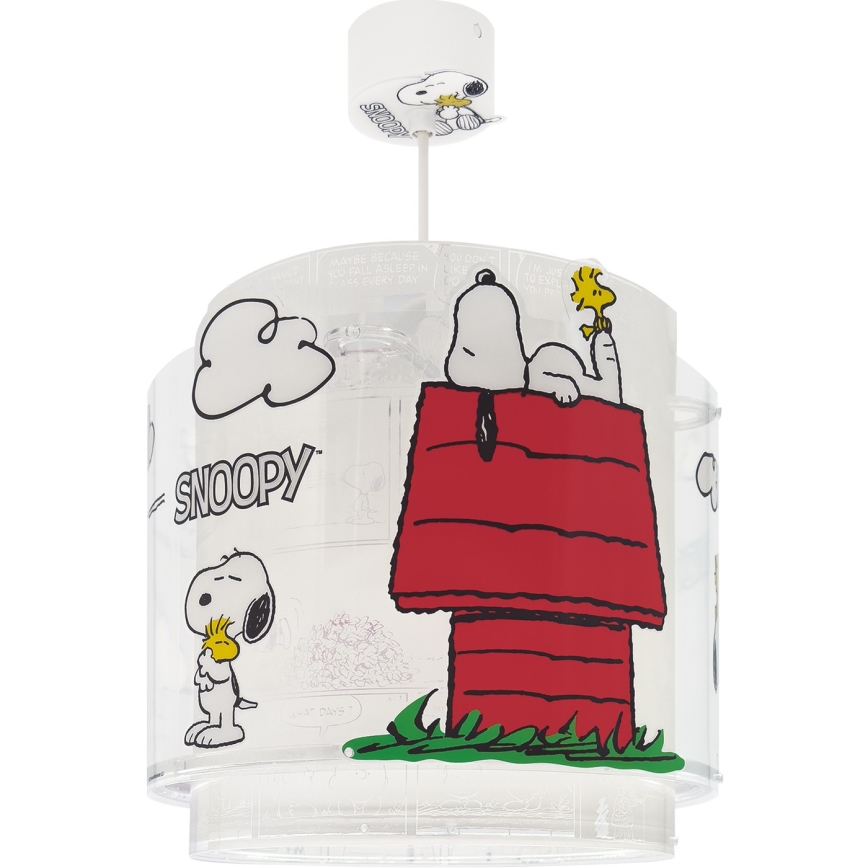 Dalber 76302 - Lampadario per cameretta SNOOPY 1xE27/15W/230V bianco/rosso