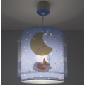 Dalber 76632 - Kinder-Pendelleuchte MOON DREAMS 1xE27/15W/230V blau
