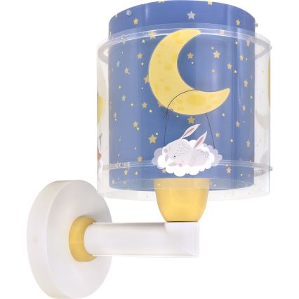 Dalber 76639 - Applique murale pour enfants MOON DREAMS 1xE27/15W/230V bleue