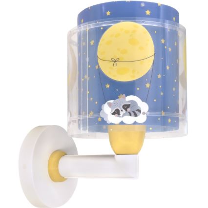 Dalber 76639 - Lampada da parete per bambini MOON DREAMS 1xE27/15W/230V blu