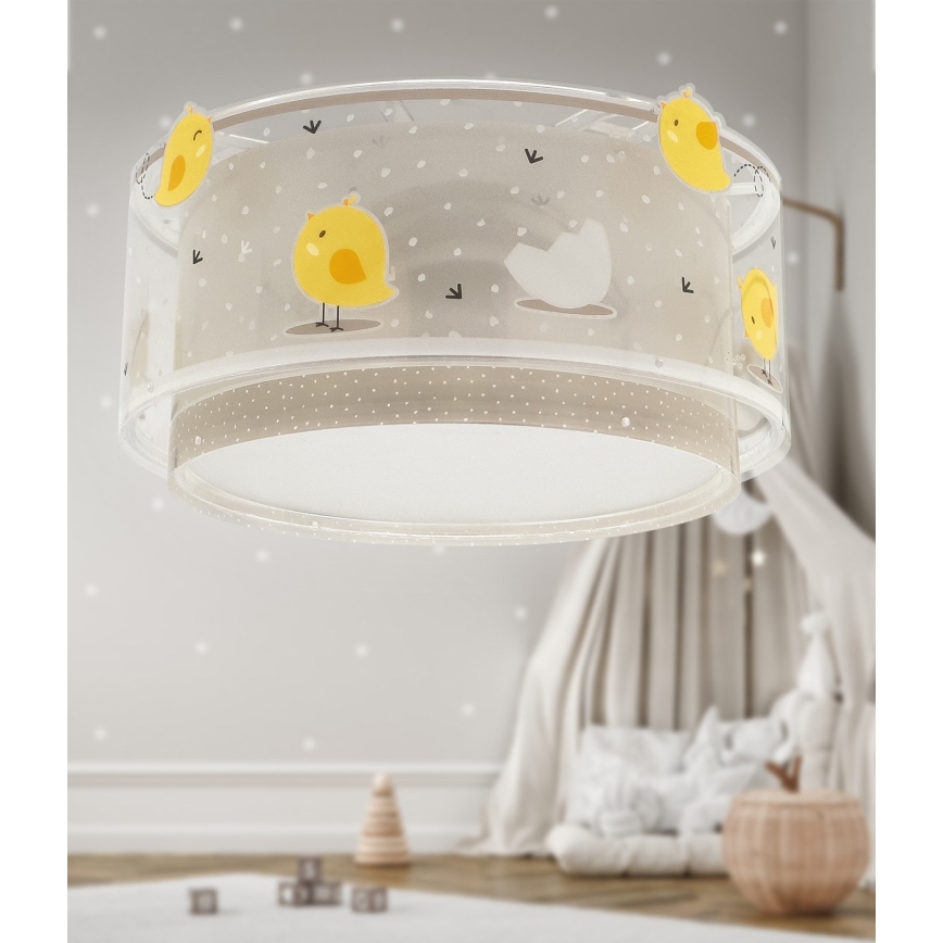 Dalber 76876 - Kinder-Deckenleuchte BABY CHICK 2xE27/15W/230V
