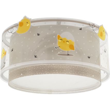 Dalber 76876 - Kinder-Deckenleuchte BABY CHICK 2xE27/15W/230V