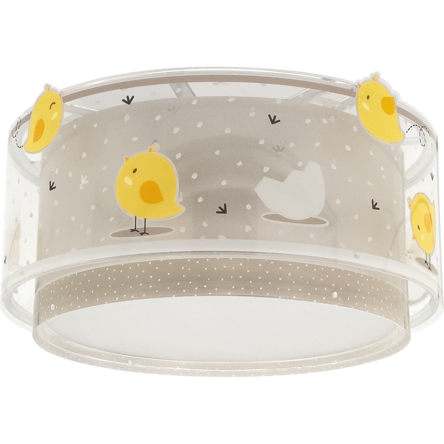 Dalber 76876 - Plafonnier enfant BABY CHICK 2xE27/15W/230V