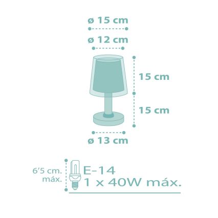 Dalber 81171H - Lampe pour enfant DREAM FLOWERS 1xE14/40W/230V
