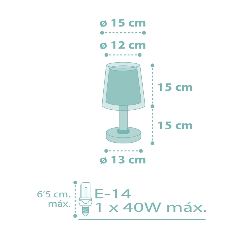 Dalber 81171H - Lampe pour enfant DREAM FLOWERS 1xE14/40W/230V