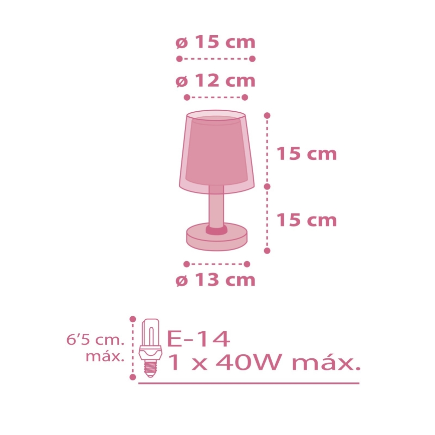 Dalber 81171S - Lampe pour enfant DREAM FLOWERS 1xE14/40W/230V