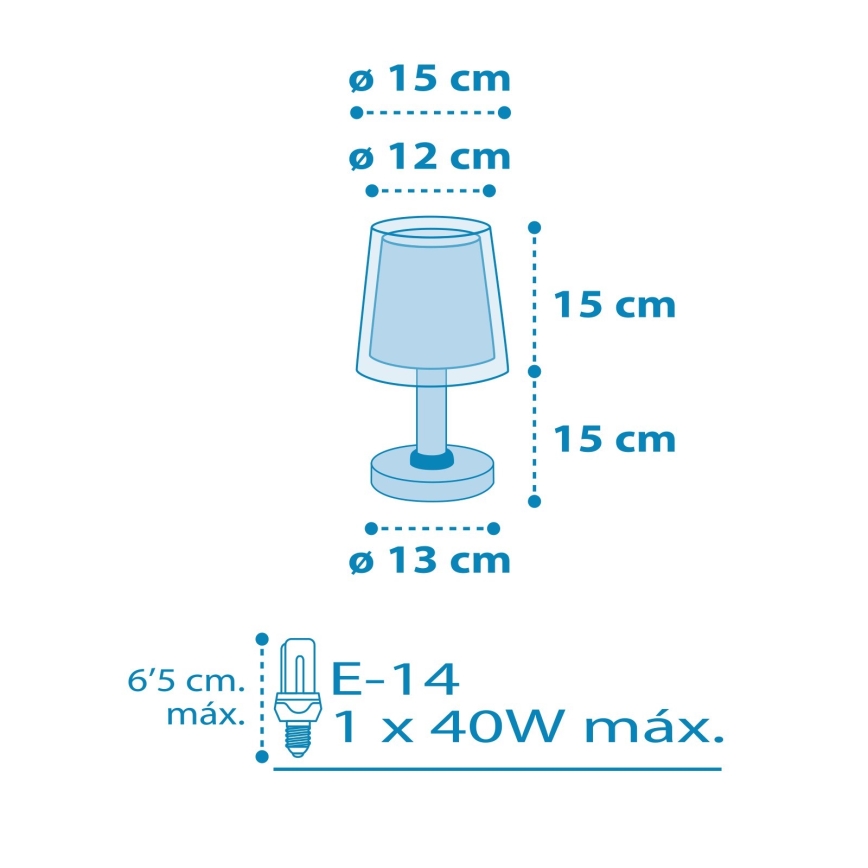 Dalber 81191T - Lampe pour enfant LIGHT FEELING 1xE14/40W/230V