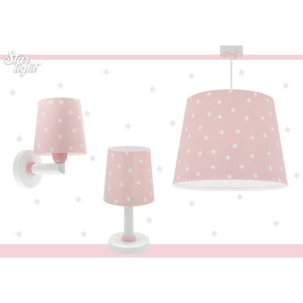 Dalber 82211S - Lampada per bambini STAR LIGHT 1xE14/40W/230V rosa